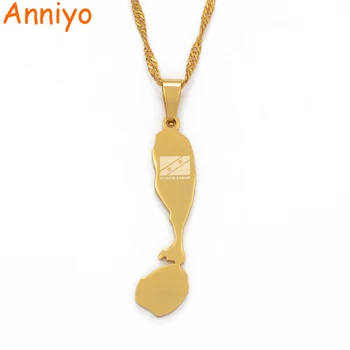 Anniyo Stainless Steel ST.KITTS & NEVIA Map Flag Pendant Necklaces Saint Kitts and Nevis Jewelry Gifts for Women Girls #098221
Anniyo Stainless Steel ST.KITTS & NEVIA Map Flag Pendant Necklaces Saint Kitts and Nevis Jewelry Gifts for Women Girls #098221