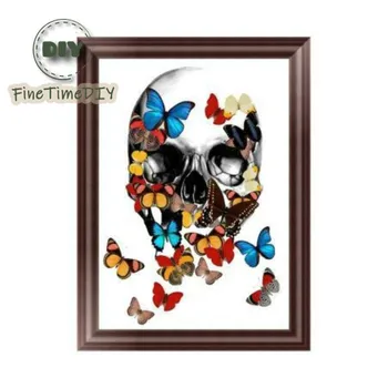 FineTime Diy Diamond Painting horror skull diamond embroidery stitch kit mosaic partial drill butterflies 5d diamond paintings
FineTime Diy Diamond Painting horror skull diamond embroidery stitch kit mosaic partial drill butterflies 5d diamond paintings
