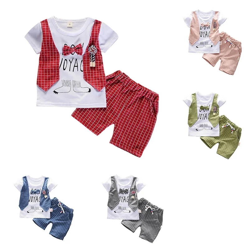 Children's Sets 2Pcs Summer Boys Short Sleeve T-Shirt Pants Set Cartoon Print T-shirt Casual Pants Boy Clothes Set Summer
Children's Sets 2Pcs Summer Boys Short Sleeve T-Shirt Pants Set Cartoon Print T-shirt Casual Pants Boy Clothes Set Summer