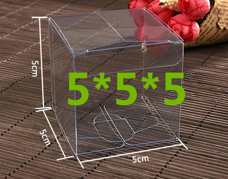 100PCS 5*5*5cm Transparent waterproof Clear PVC boxes Packaging small plastic box storage for food/jewelry/Candy/Gift/cosmetics
100PCS 5*5*5cm Transparent waterproof Clear PVC boxes Packaging small plastic box storage for food/jewelry/Candy/Gift/cosmetics