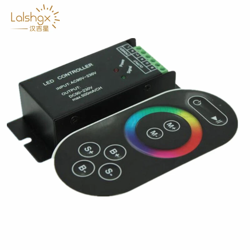 AC110V - 220V led RGB controller 3ch dimmer with RF touch switch remote control for 3528 5050 rgb led strip light tape ribbon
AC110V - 220V led RGB controller 3ch dimmer with RF touch switch remote control for 3528 5050 rgb led strip light tape ribbon