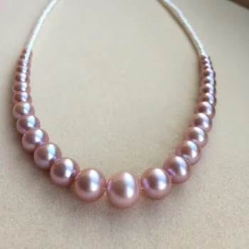 Women Gift word 925 Sterling real Taihu natural freshwater pearl necklace round flawless 3-9 mm purple pyramid
Women Gift word 925 Sterling real Taihu natural freshwater pearl necklace round flawless 3-9 mm purple pyramid