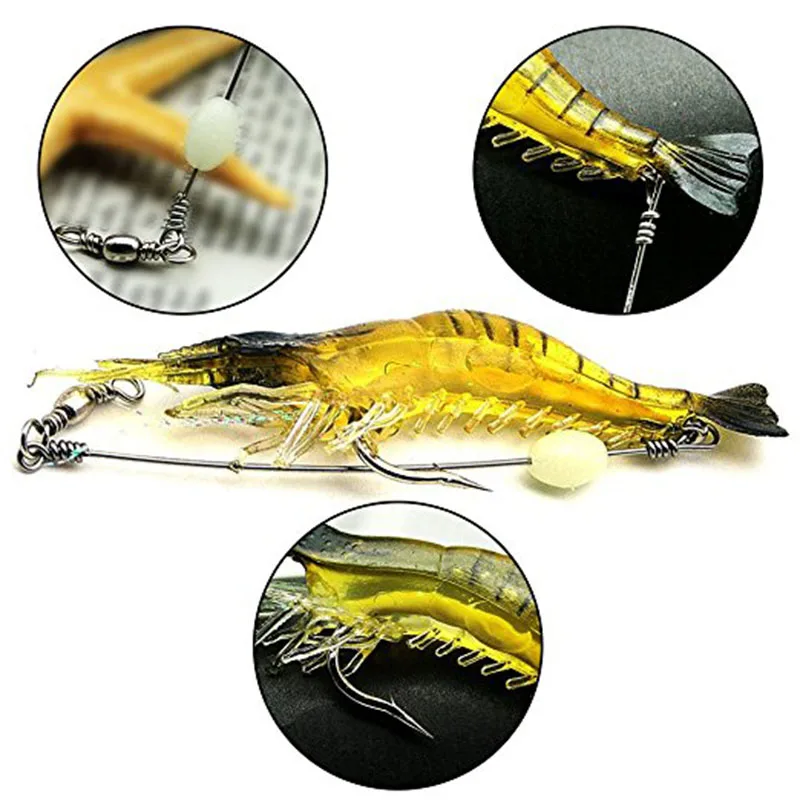 yellow fishing baits\` detail