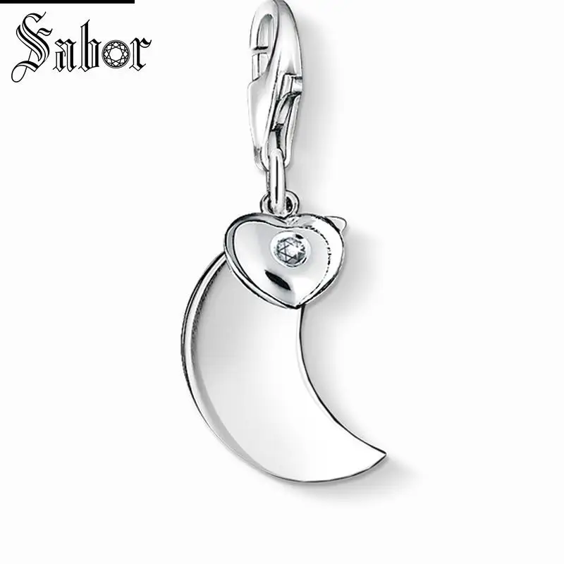 thomas Moon & Heart Charm Pendant,2019 Jewelry For Women Girls,Romantic Gift 925 Sterling Silver Fit Bracelet charms
thomas Moon & Heart Charm Pendant,2019 Jewelry For Women Girls,Romantic Gift 925 Sterling Silver Fit Bracelet charms