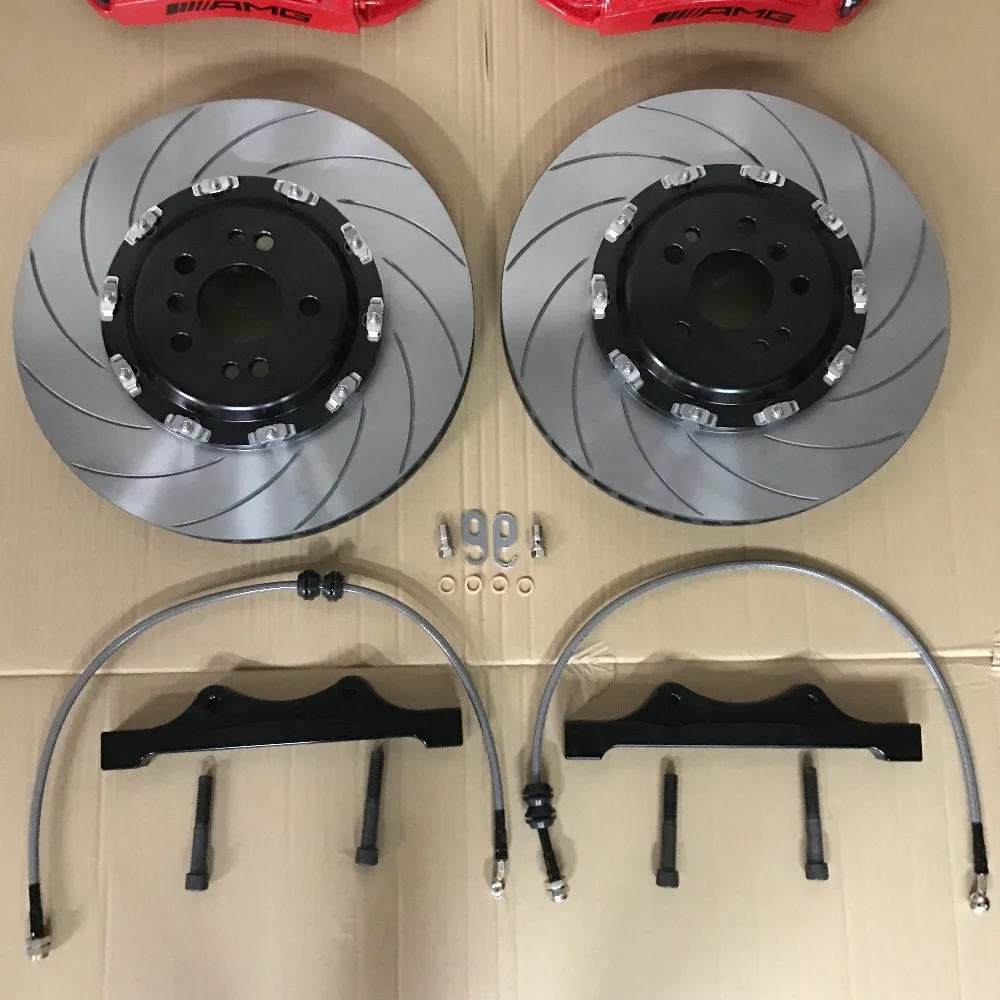 Jekit Top quality AMG red brake caliper with grooved brake disc 380*36 with center hats for Chrysler 300C 2012 rim 19''
Jekit Top quality AMG red brake caliper with grooved brake disc 380*36 with center hats for Chrysler 300C 2012 rim 19''