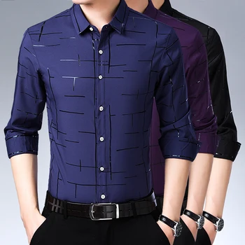 Men's striped shirt cotton 2020 spring and autumn casual long-sleeved shirt soft and comfortable slim style men's clothing
Men's striped shirt cotton 2020 spring and autumn casual long-sleeved shirt soft and comfortable slim style men's clothing