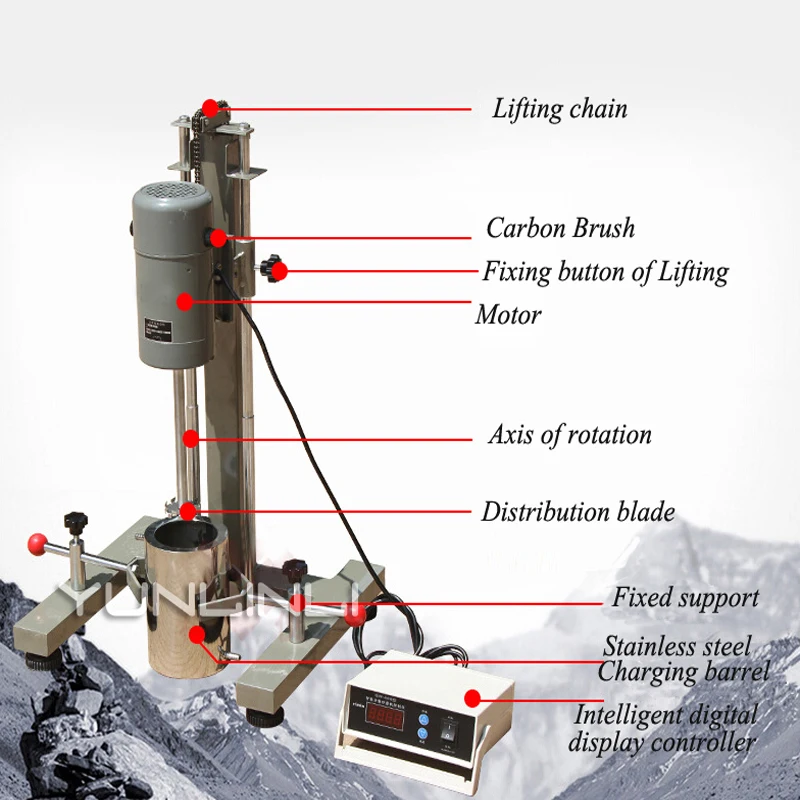 High-speed Disperser Homogenizer Mixer 2~5kg Laboratory Use Dispersing/Homogenizing Machine FS-400D
High-speed Disperser Homogenizer Mixer 2~5kg Laboratory Use Dispersing/Homogenizing Machine FS-400D