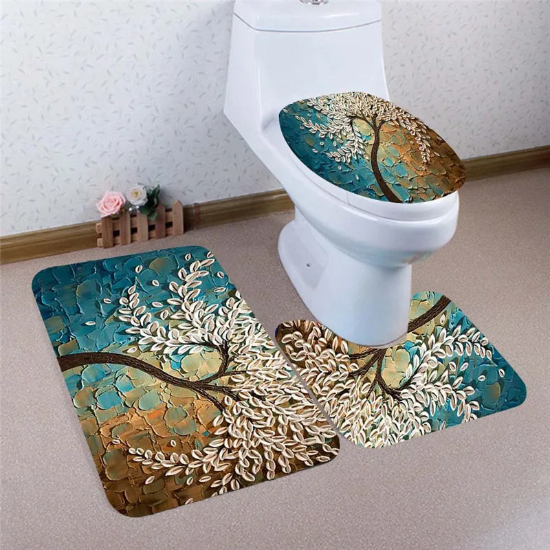 Bath Mat 3PCS Print Tree Bathroom Non-Slip Pedestal Rug + Lid Toilet Cover + Bath Mat Set tapis salle de bain 3d #40
Bath Mat 3PCS Print Tree Bathroom Non-Slip Pedestal Rug + Lid Toilet Cover + Bath Mat Set tapis salle de bain 3d #40