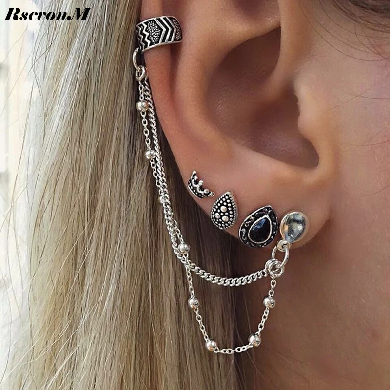 RscvonM Vintage Stud Earrings Set Mix For Women Fashion Water Drop Flower Stud Earring Sets Brincos Women Ear Jewelry 5Pair/Set
RscvonM Vintage Stud Earrings Set Mix For Women Fashion Water Drop Flower Stud Earring Sets Brincos Women Ear Jewelry 5Pair/Set