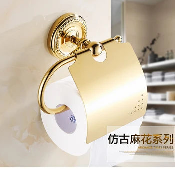 Antique Brass Gold Toilet Paper Holder/ Toilet Tissue Holder Gold Polish Paper Rack Wall Mounted Bathroom Accessories
Antique Brass Gold Toilet Paper Holder/ Toilet Tissue Holder Gold Polish Paper Rack Wall Mounted Bathroom Accessories