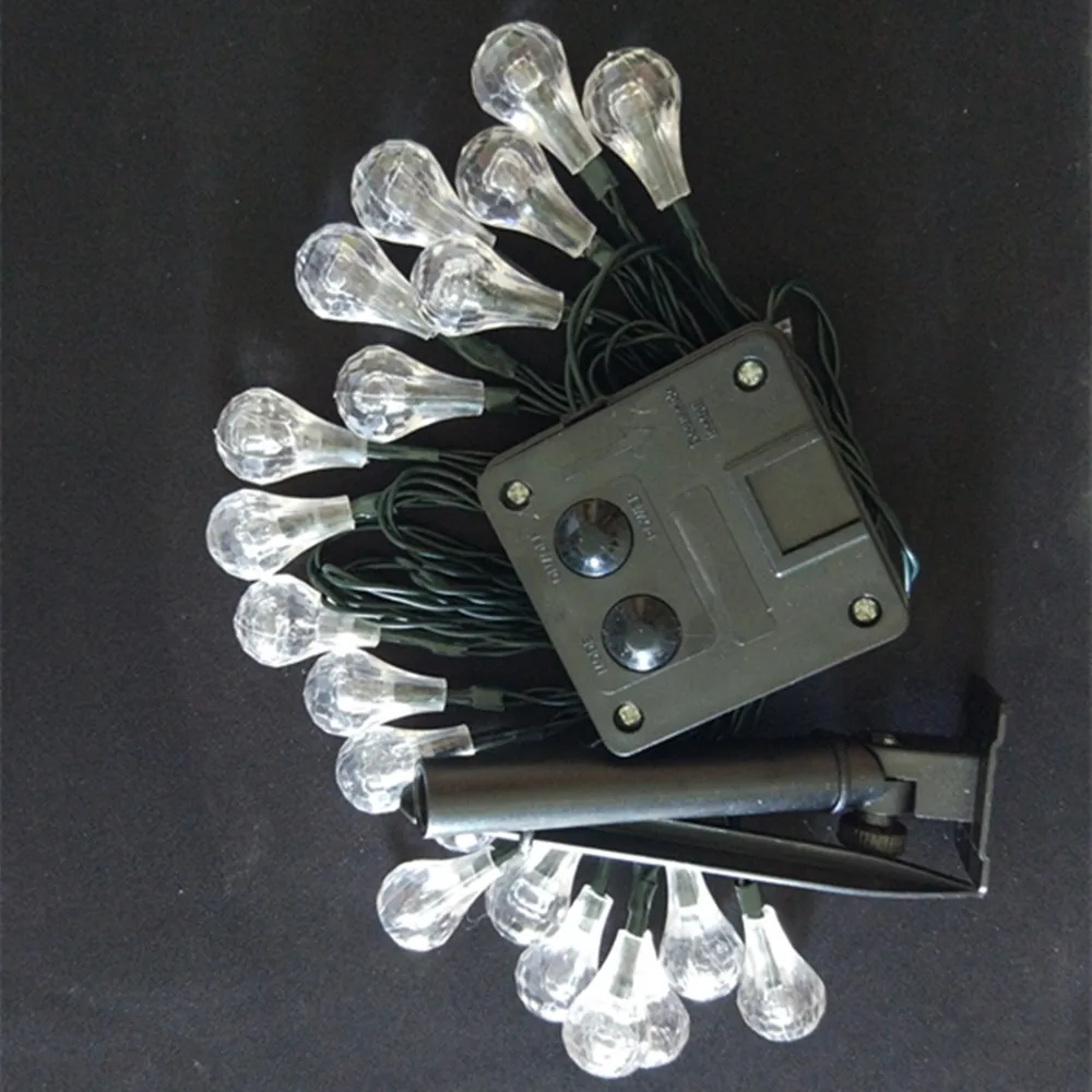 solar raindrop lights real shot