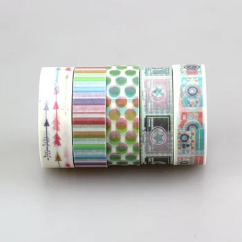 15mm * 10m Kawai 1pcs/lot Tape Patterns of camera , arrow, stripes and Rainbow Dots Japanese Paper Washi Tape Masking Tape 10m
15mm * 10m Kawai 1pcs/lot Tape Patterns of camera , arrow, stripes and Rainbow Dots Japanese Paper Washi Tape Masking Tape 10m