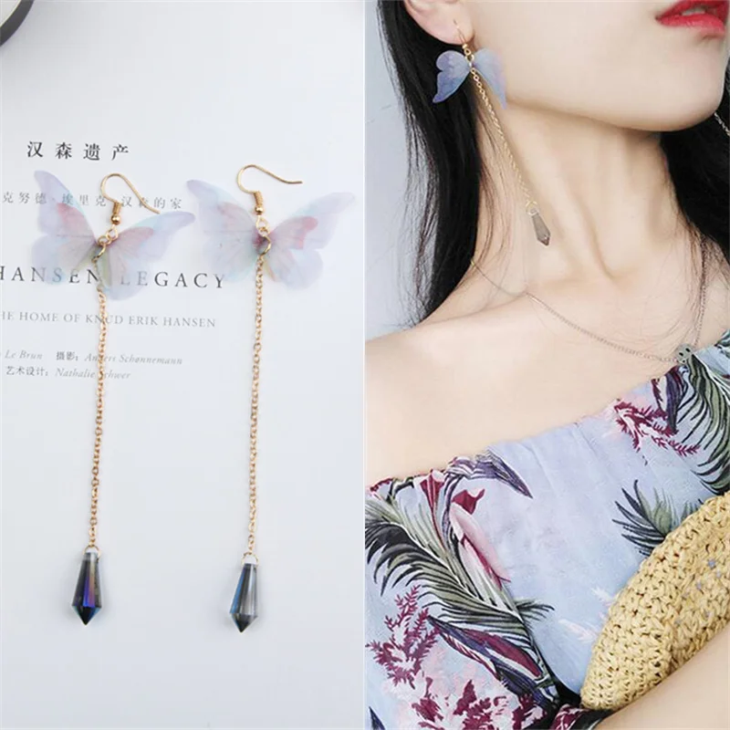 2018 Hot Fashion Brincos Oorbellen Bijoux Insect Butterfly Long Statement Metal Chain Tassel Crystal Drop Earrings Women Jewelry
2018 Hot Fashion Brincos Oorbellen Bijoux Insect Butterfly Long Statement Metal Chain Tassel Crystal Drop Earrings Women Jewelry