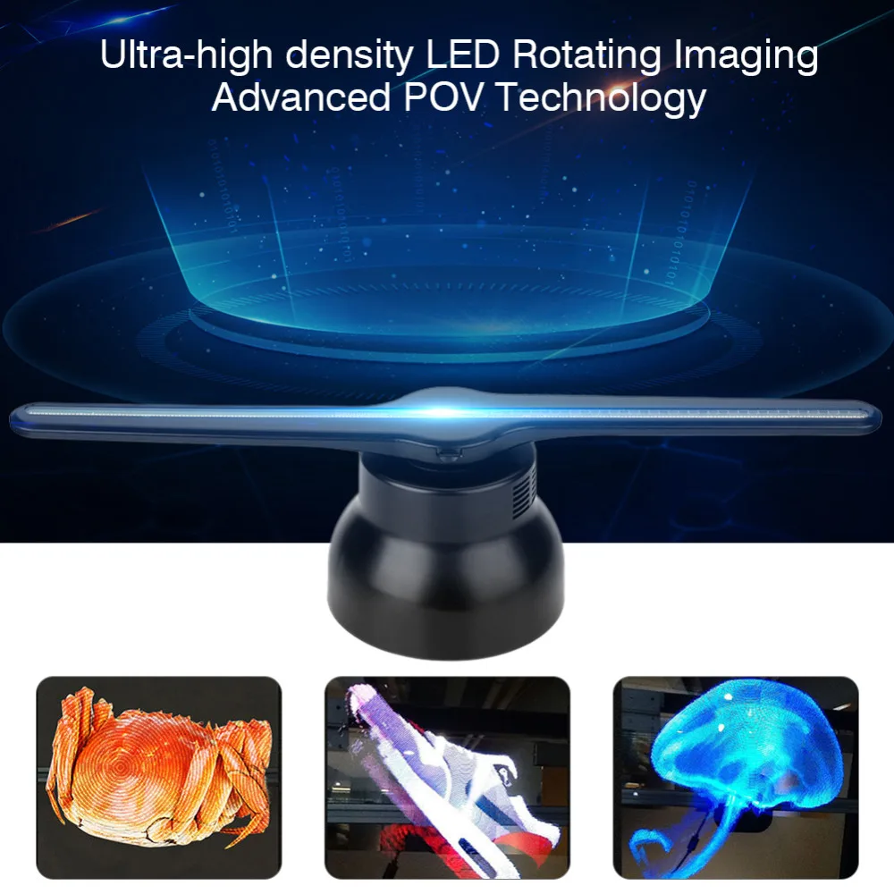 3D Hologram Advertising Display Projector Fan LED Holographic Imaging 3D Naked Eye Exhibition Fair Cinema Subway Metro Mall
3D Hologram Advertising Display Projector Fan LED Holographic Imaging 3D Naked Eye Exhibition Fair Cinema Subway Metro Mall