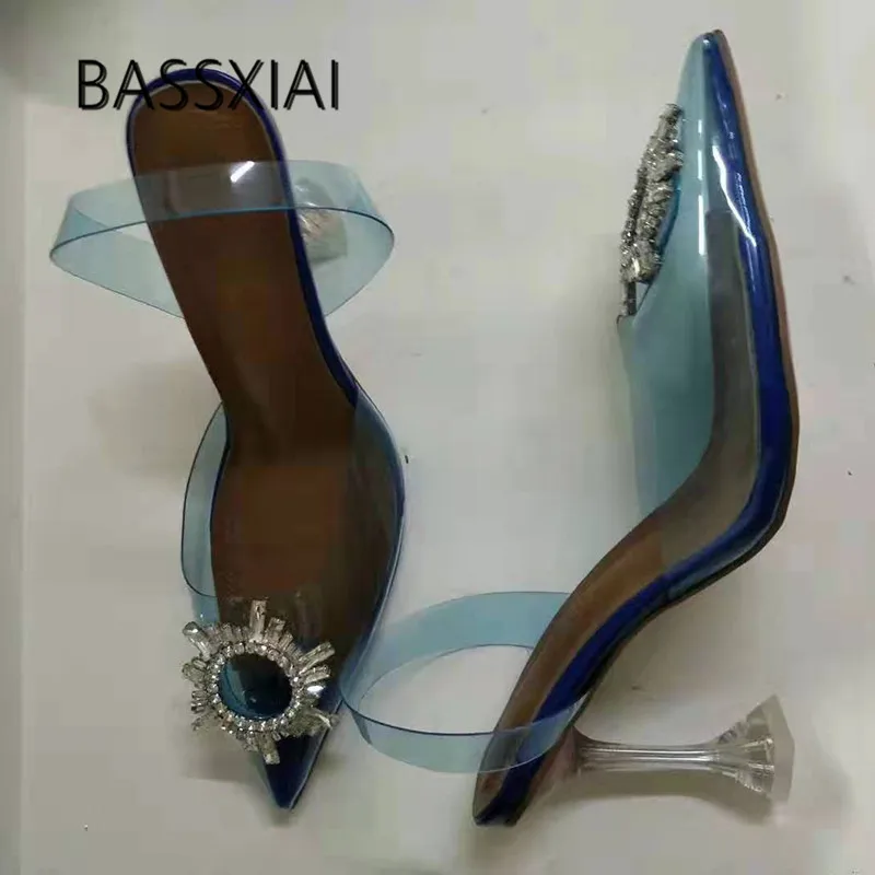 2019 Blue Pvc Transparent Sandals Women Point Toe Rhinestone High Heels Shoes Woman Sexy Summer Party Shoes
2019 Blue Pvc Transparent Sandals Women Point Toe Rhinestone High Heels Shoes Woman Sexy Summer Party Shoes