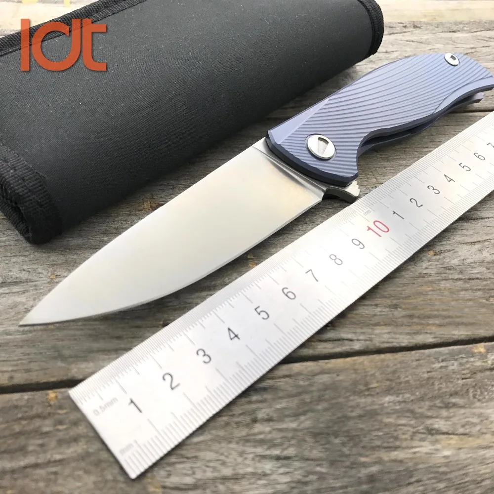 LDT Real Titanium Handle F95 Ice Breaker D2 Blade Folding Knife Survival Tactical Camping Pocket Knives Hunting Knife Tools EDC 
LDT Real Titanium Handle F95 Ice Breaker D2 Blade Folding Knife Survival Tactical Camping Pocket Knives Hunting Knife Tools EDC