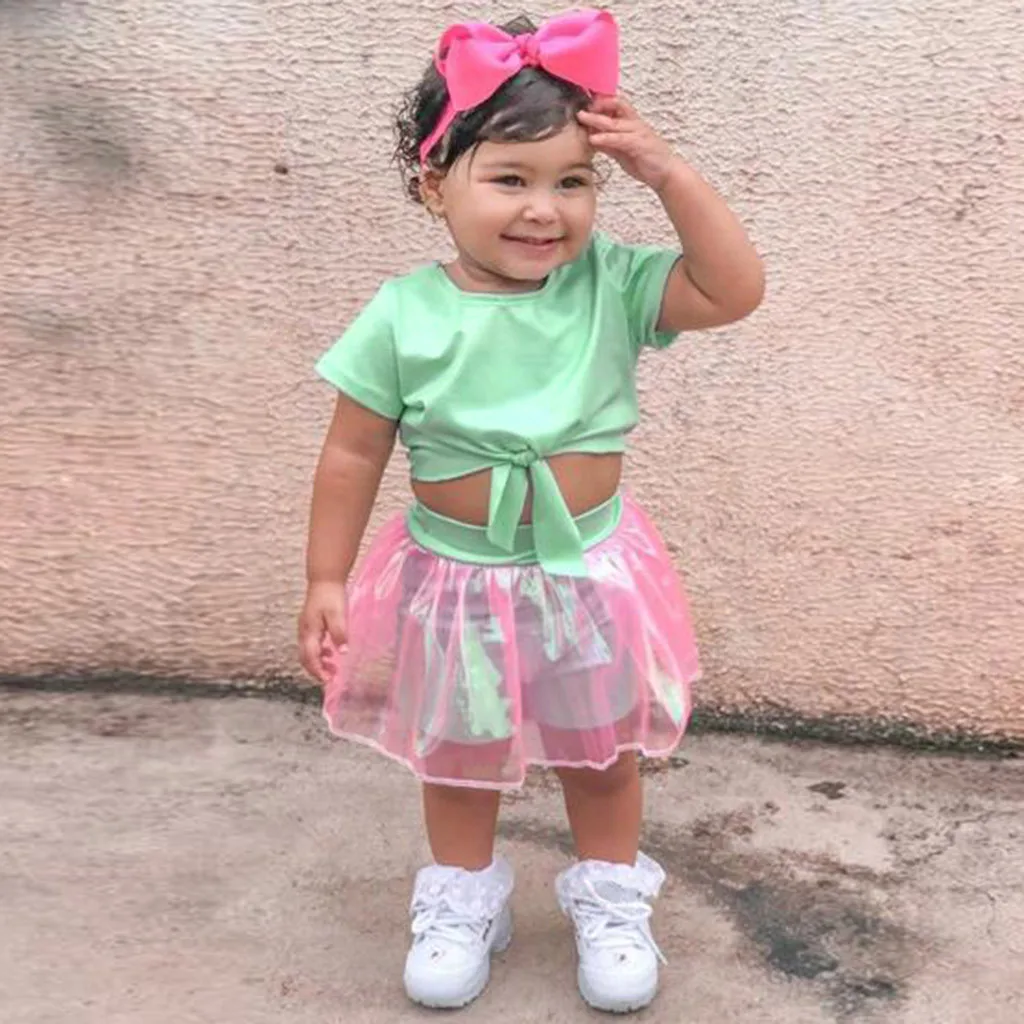 Toddler Kids Cute Baby Girls Clothes Set Outfits Set Short Sleeve T-shirt Crop Top+Skirt Set Summer 2019 Hot Sale roupa menina
Toddler Kids Cute Baby Girls Clothes Set Outfits Set Short Sleeve T-shirt Crop Top+Skirt Set Summer 2019 Hot Sale roupa menina