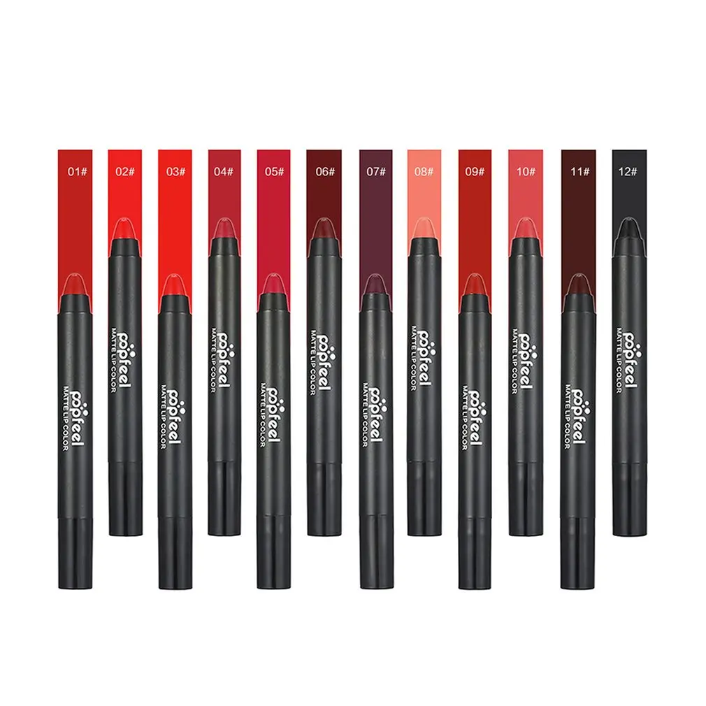 Waterproof Matte Lipstick Pen Lips Beauty Cosmetics Matte Lipstick Pencil Sexy Lady Make-up Essential Lip Balm
Waterproof Matte Lipstick Pen Lips Beauty Cosmetics Matte Lipstick Pencil Sexy Lady Make-up Essential Lip Balm
