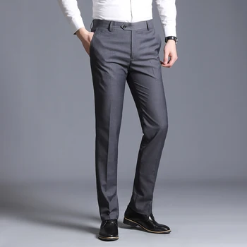 Men's Trousers Gentleman Business Casual Straight Suit Pants Dress Men's Slim Fit Pants
Men's Trousers Gentleman Business Casual Straight Suit Pants Dress Men's Slim Fit Pants
