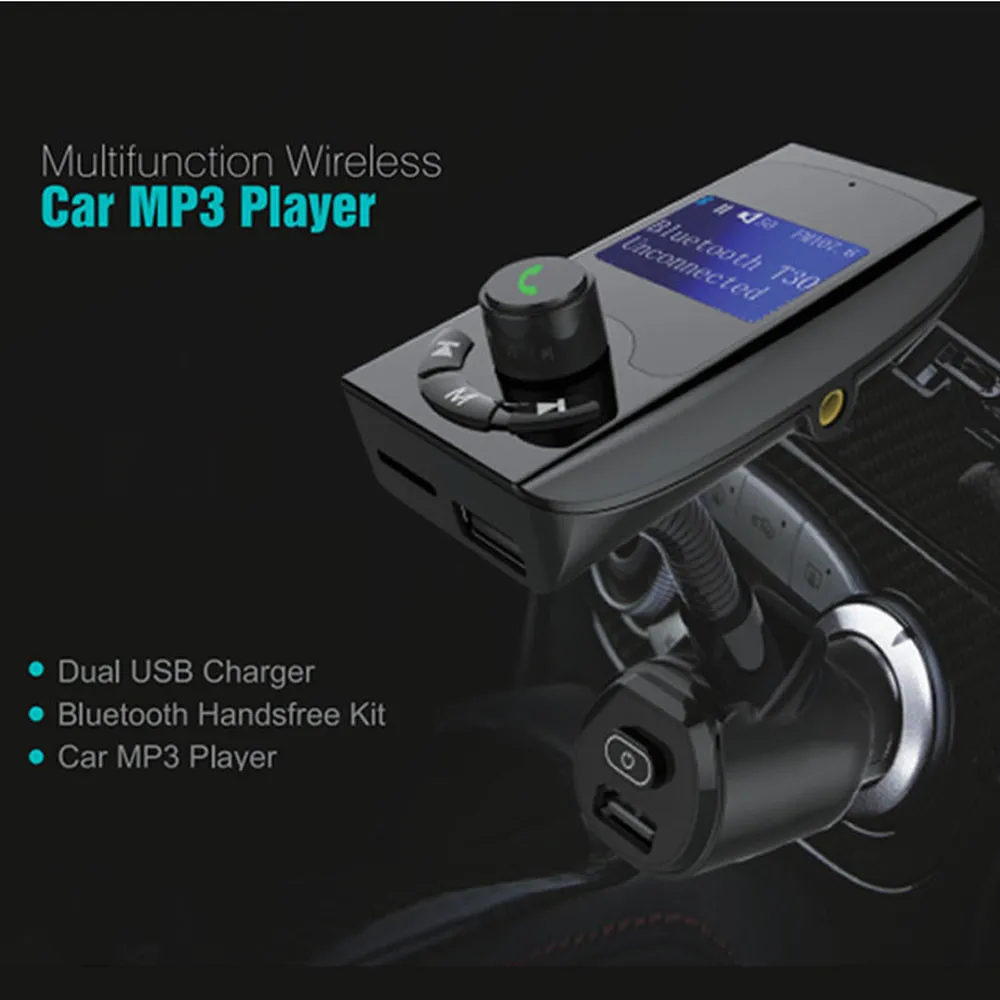 2019 Multifunction FM Transmitter Bluetooth 4.2 Car MP3 Player With Dual USB Port Aux Input TF Card To Mp3 Voiture Adapter H0203
2019 Multifunction FM Transmitter Bluetooth 4.2 Car MP3 Player With Dual USB Port Aux Input TF Card To Mp3 Voiture Adapter H0203