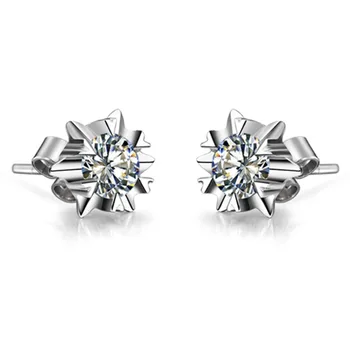 1CT/Piece G-H VS1 Test Positive Snowflake Earrings Wedding Stud Sterling Silver Earrings Moissanite Diamond Earrings Stud Women
1CT/Piece G-H VS1 Test Positive Snowflake Earrings Wedding Stud Sterling Silver Earrings Moissanite Diamond Earrings Stud Women