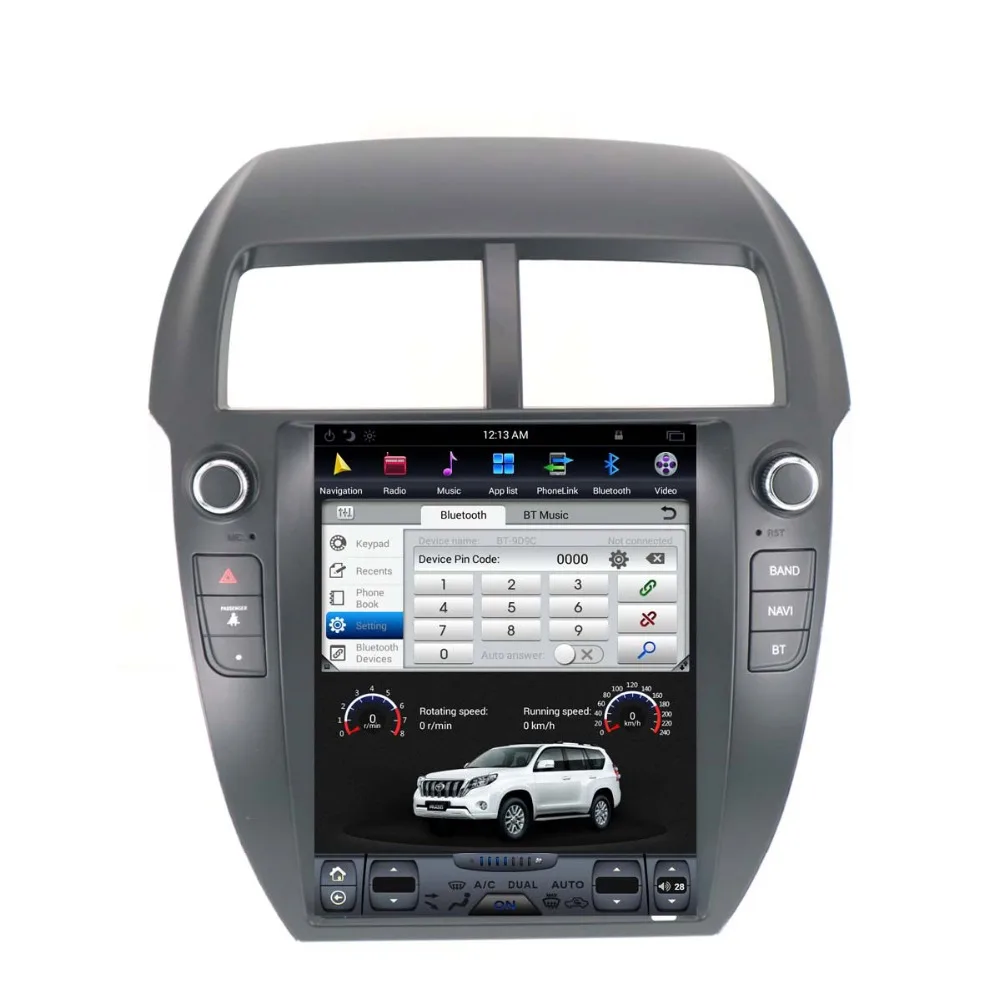 Автомобильный мультимедийный GPS навигатор в стиле Tesla для MITSUBISHI ASX RVR Outlander deporte 2010