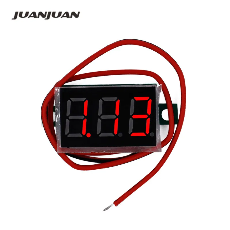 NEW DC 4.5V-30V 2 wires 3 bits Red Digital Voltage Panel Meter Voltmeter tester for car 22%
NEW DC 4.5V-30V 2 wires 3 bits Red Digital Voltage Panel Meter Voltmeter tester for car 22%