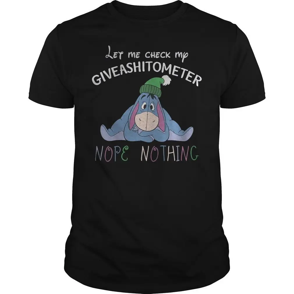 Eeyore Let Me Check My Giveashitometer Shirt Black Cotton Men T Shirt Size Cartoon t shirt men Unisex New Fashion tshirt
Eeyore Let Me Check My Giveashitometer Shirt Black Cotton Men T Shirt Size Cartoon t shirt men Unisex New Fashion tshirt