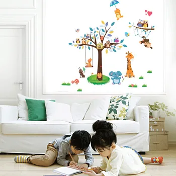New Arrival Animal Paradise Zoo Wall Sticker Giraffe Monkey Forest Tree Wall Decal Decor for Living Room Baby Kids Nursery Room
New Arrival Animal Paradise Zoo Wall Sticker Giraffe Monkey Forest Tree Wall Decal Decor for Living Room Baby Kids Nursery Room