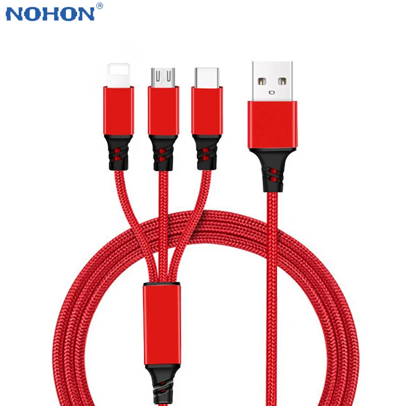 2/3 in 1 Charger Cable For iPhone 6 S 6S 5 SE 7 8 Plus X XR XS Max Micro USB Type C For Huawei Android 3in1 Short Long Wire Cord
2/3 in 1 Charger Cable For iPhone 6 S 6S 5 SE 7 8 Plus X XR XS Max Micro USB Type C For Huawei Android 3in1 Short Long Wire Cord