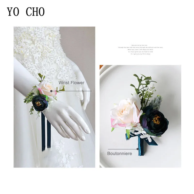 2 Wedding Accessories wrist corsage boutonniere (7)