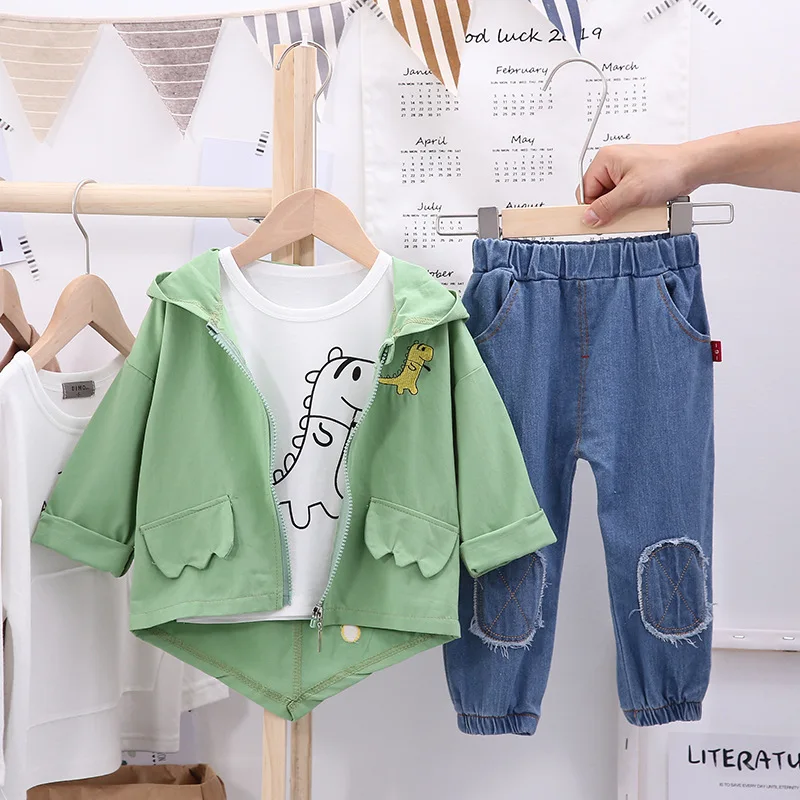 2020 Autumn Children Kid Clothes suit baby boys Cartoon Hooded Jackets T Shirt Pants 3Pcs/set Toddler Clothing Infant Tracksuits
2020 Autumn Children Kid Clothes suit baby boys Cartoon Hooded Jackets T Shirt Pants 3Pcs/set Toddler Clothing Infant Tracksuits