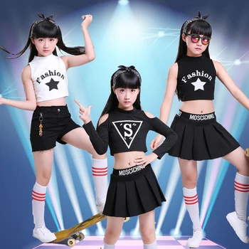 Children's Jazz Dance Costumes Modern Dance Clothing Girls Hip-hop Performance Black and White Vest
Children's Jazz Dance Costumes Modern Dance Clothing Girls Hip-hop Performance Black and White Vest