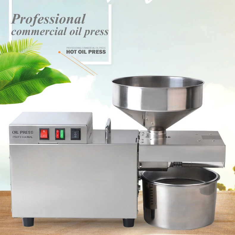6-10kg/h Sunflower seeds oil extractor Heat Cold comme oil presser for peanut cocoa soy bean olive oil press machine
6-10kg/h Sunflower seeds oil extractor Heat Cold comme oil presser for peanut cocoa soy bean olive oil press machine