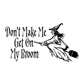 19.4CM*10.2CM Witch Decal Don't Make Me Get my Broom Wiccan Pagan Vinyl Car Sticker Car Decoration Black/Silver C8-0660
19.4CM*10.2CM Witch Decal Don't Make Me Get my Broom Wiccan Pagan Vinyl Car Sticker Car Decoration Black/Silver C8-0660