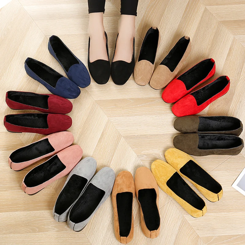 2018 Winter Women Flats Plush Loafers Warm Slip on Flat Shoes Square Toe Woman Shoes Black Boat Shoes Ladies 6953 Big Size 35-42
2018 Winter Women Flats Plush Loafers Warm Slip on Flat Shoes Square Toe Woman Shoes Black Boat Shoes Ladies 6953 Big Size 35-42