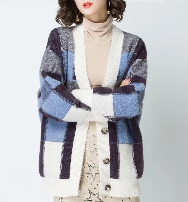 Women Sweater Cardigans 2019 Autumn Winter Mid-long Sweater Jacket Hit Color Hairy Furry Knit Cardigans Overcoat Winter Coat
Women Sweater Cardigans 2019 Autumn Winter Mid-long Sweater Jacket Hit Color Hairy Furry Knit Cardigans Overcoat Winter Coat