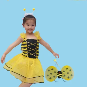 Kids Girls Bee Headband Wings Skirt Set Children Animal Cosplay Costume Birthday Party Dress Up Decoration Purim Halloween
Kids Girls Bee Headband Wings Skirt Set Children Animal Cosplay Costume Birthday Party Dress Up Decoration Purim Halloween