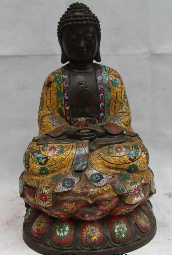 Collectible bronze lion statue S0341 Tibet Temple Old Copper Bronze Cloisonne Enamel Amitabha Tathagata Buddha Statue
Collectible bronze lion statue S0341 Tibet Temple Old Copper Bronze Cloisonne Enamel Amitabha Tathagata Buddha Statue
