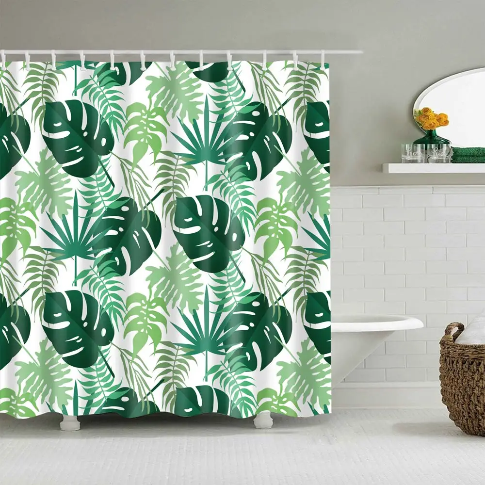 Svetanya Waterproof Shower Curtain Leaves Nordic Style Print (include 12 pcs Hooks) 180*180cm
Svetanya Waterproof Shower Curtain Leaves Nordic Style Print (include 12 pcs Hooks) 180*180cm