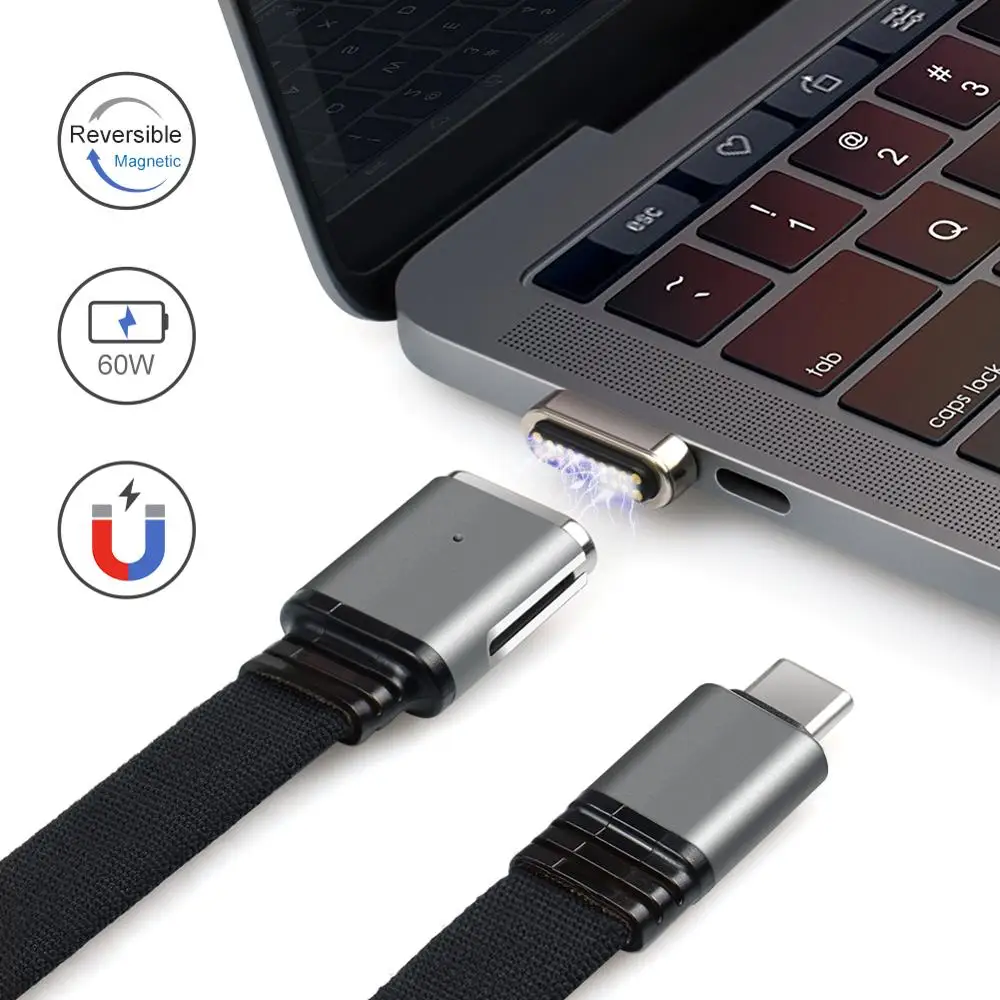 20PIN USB C Magnetic Adapter Support Type C Pass-Through Charging,4K Video Magnetic USB-C Charging Cable for Mac and Other USB C
20PIN USB C Magnetic Adapter Support Type C Pass-Through Charging,4K Video Magnetic USB-C Charging Cable for Mac and Other USB C