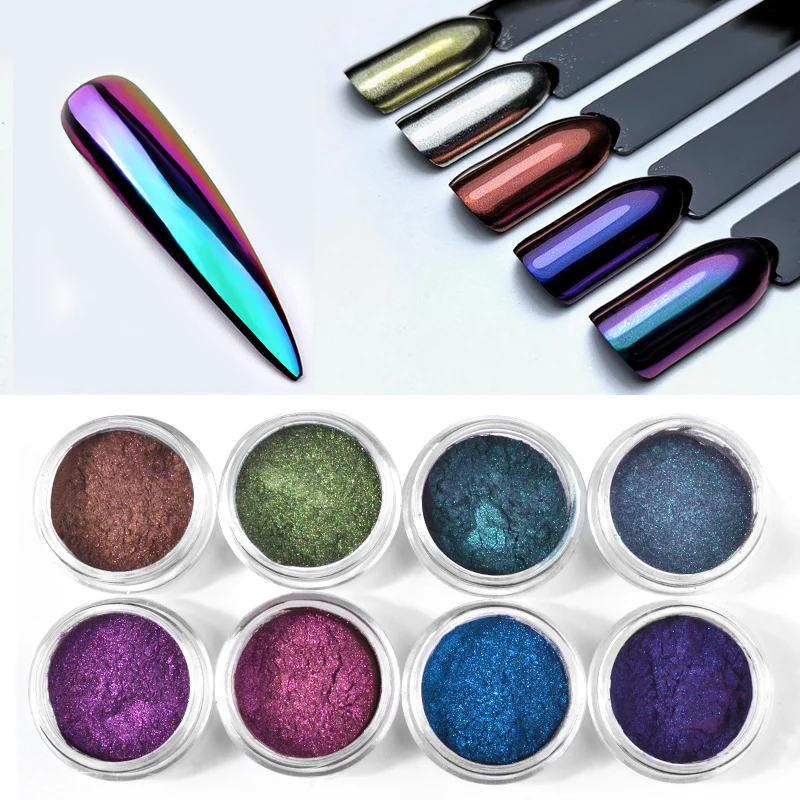 1 Box Chameleon Mirror Nail Powder Glitters Colorful Chrome Pigment UV Gel Polish Nail Tips DIY Manicure Decoration Accessories
1 Box Chameleon Mirror Nail Powder Glitters Colorful Chrome Pigment UV Gel Polish Nail Tips DIY Manicure Decoration Accessories