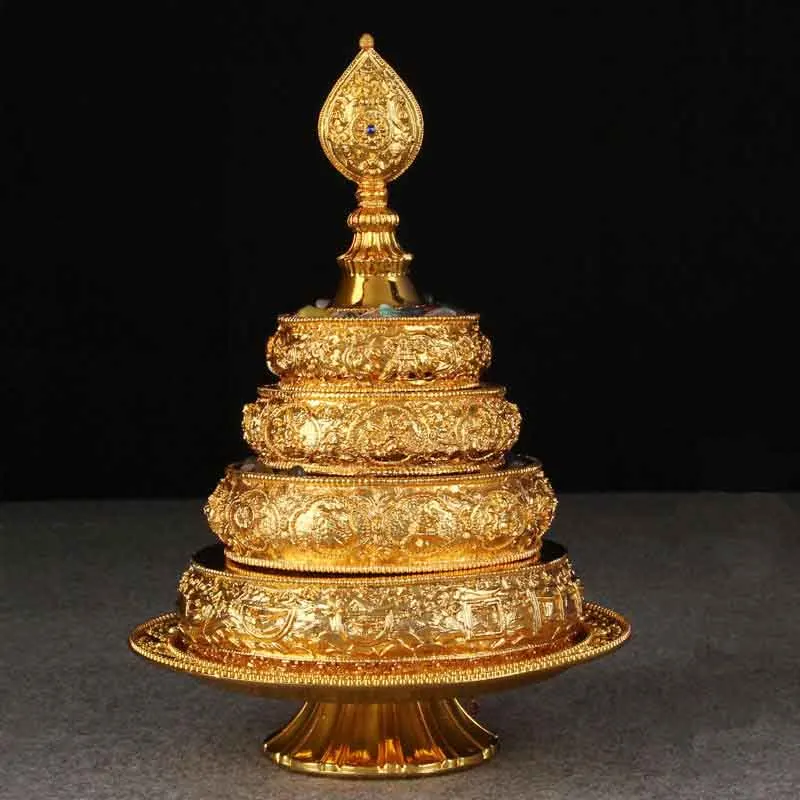 High Quality Big Size Nepal Style Manza Tray, Gemstone Offering Bowl, Zinc - Alloy Material, With Height 28.6cm, for Buddha-Pray
High Quality Big Size Nepal Style Manza Tray, Gemstone Offering Bowl, Zinc - Alloy Material, With Height 28.6cm, for Buddha-Pray