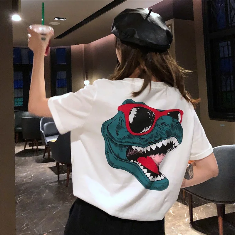 Summer Women Harajuku Graphic T Shirt Dinosaur Printed Tees Top Tumble Plus Size Street Short Sleeve Casual Undershirt Female
Summer Women Harajuku Graphic T Shirt Dinosaur Printed Tees Top Tumble Plus Size Street Short Sleeve Casual Undershirt Female