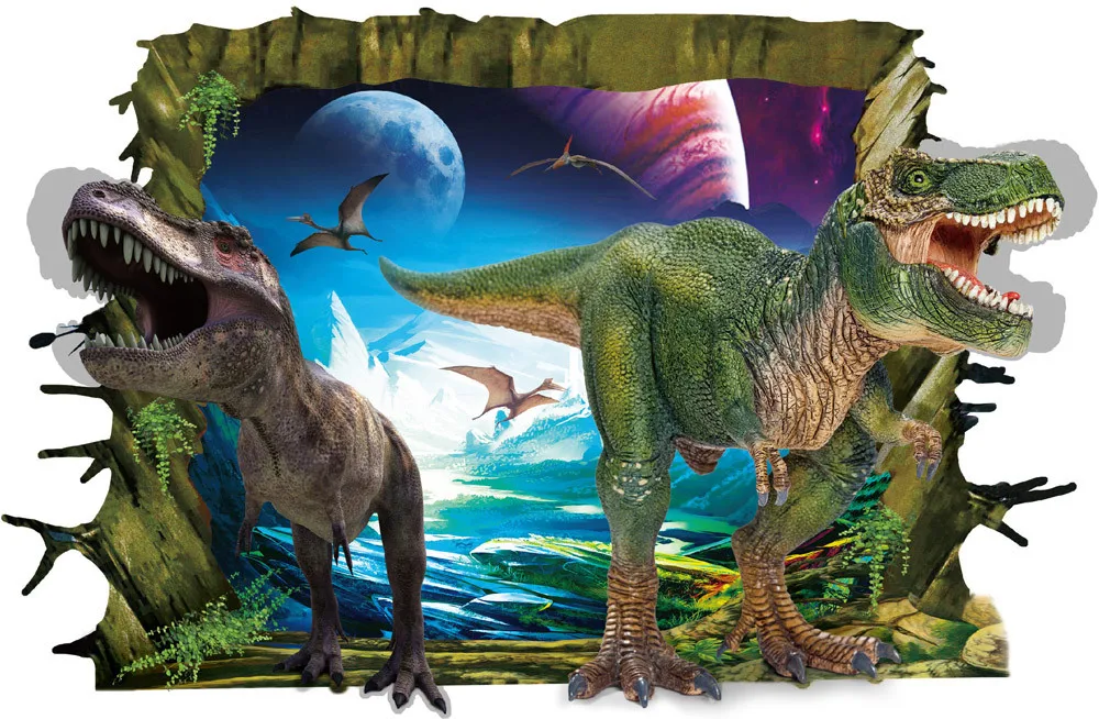 Cool 3D Dinosaur Floor Wall Sticker Decor Attractive Feature With High Quality Level Dinosaur Mural For Kids Room Decoration
Cool 3D Dinosaur Floor Wall Sticker Decor Attractive Feature With High Quality Level Dinosaur Mural For Kids Room Decoration