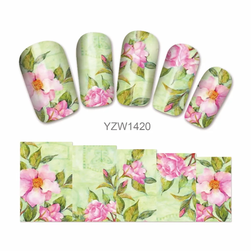 YZWLE 1 Sheet Hot Sales Water Transfer Nail Sticker Flower Decals DIY Art Decoration Fingernail 1420
YZWLE 1 Sheet Hot Sales Water Transfer Nail Sticker Flower Decals DIY Art Decoration Fingernail 1420