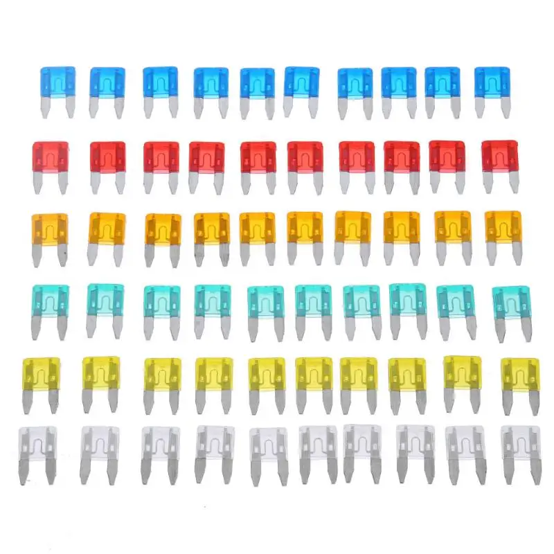 VODOOL 60pcs Auto Car Truck Mini Fuse Blade 5A 10A 15A 20A 25A 30A Mixed Set Kit Car Styling Cars Safety Blade Fuses Accessories
VODOOL 60pcs Auto Car Truck Mini Fuse Blade 5A 10A 15A 20A 25A 30A Mixed Set Kit Car Styling Cars Safety Blade Fuses Accessories