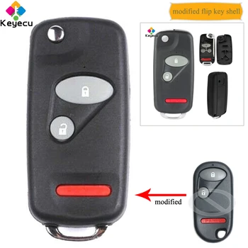 KEYECU Replacement Modified 2+1/ 3 Button Folding flip Remote Car Key Shell Case - FOB for Honda Accord Civic CR-V Element Pilot
KEYECU Replacement Modified 2+1/ 3 Button Folding flip Remote Car Key Shell Case - FOB for Honda Accord Civic CR-V Element Pilot