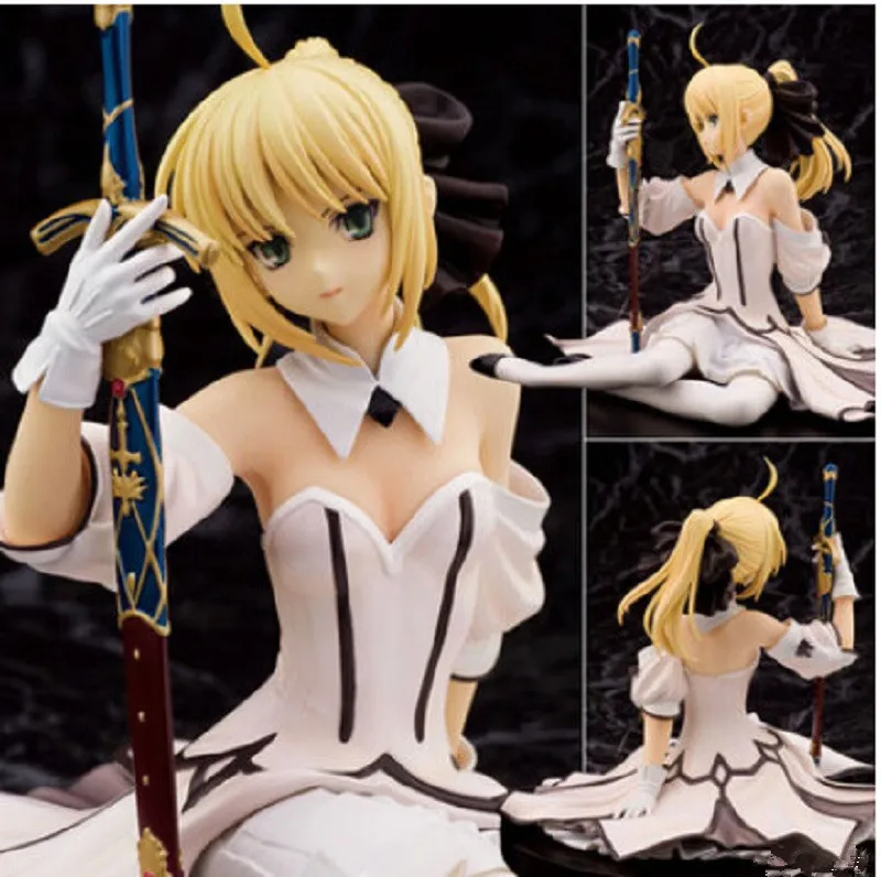 Anime Fate/stay Night zero Saber Lily Action figure white keep the sword PVC 13cm model collection sexy girl fate suber doll
Anime Fate/stay Night zero Saber Lily Action figure white keep the sword PVC 13cm model collection sexy girl fate suber doll