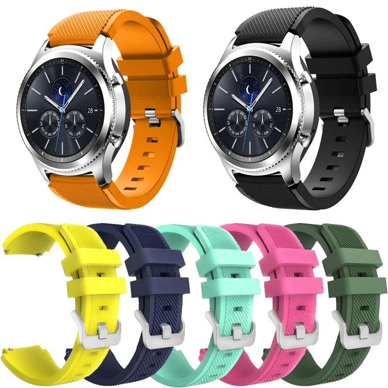 22mm Silicone Watchbands 18 colors For Galaxy Watch 46mm Gear S3 Frontier Watch Band Strap Watch Accessories Bracelet
22mm Silicone Watchbands 18 colors For Galaxy Watch 46mm Gear S3 Frontier Watch Band Strap Watch Accessories Bracelet